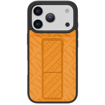 Levelo Morphix Quiro Case With Built-In Kickstand For Iphone 17 Pro Max - Orange